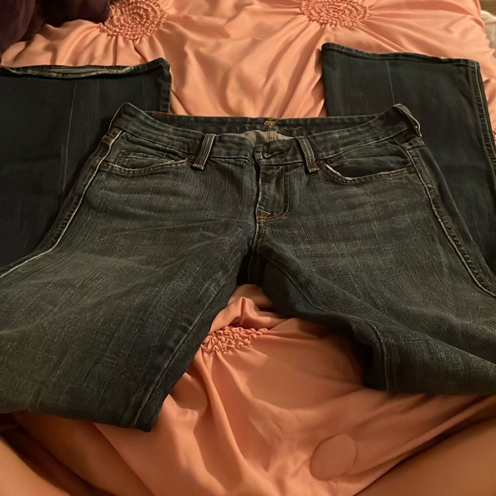 Dark wash, boot cut jeans